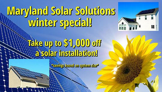 Maryland Solar Solutions Winter Special